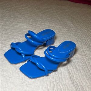 Vera Blue Strappy Heeled Sandals